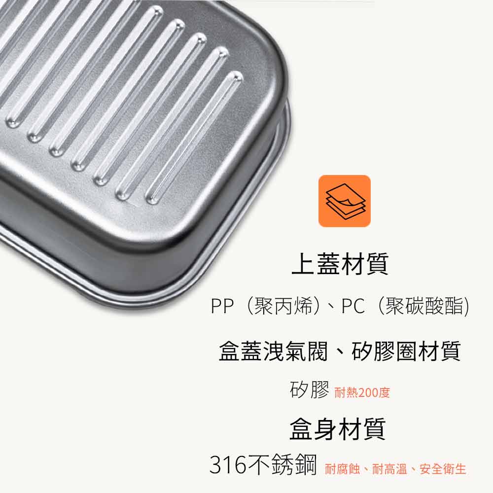 Le idea 樂德兒│CLARE 羽鑽 316不鏽鋼 收納 保鮮盒 便當盒 冰箱收納盒