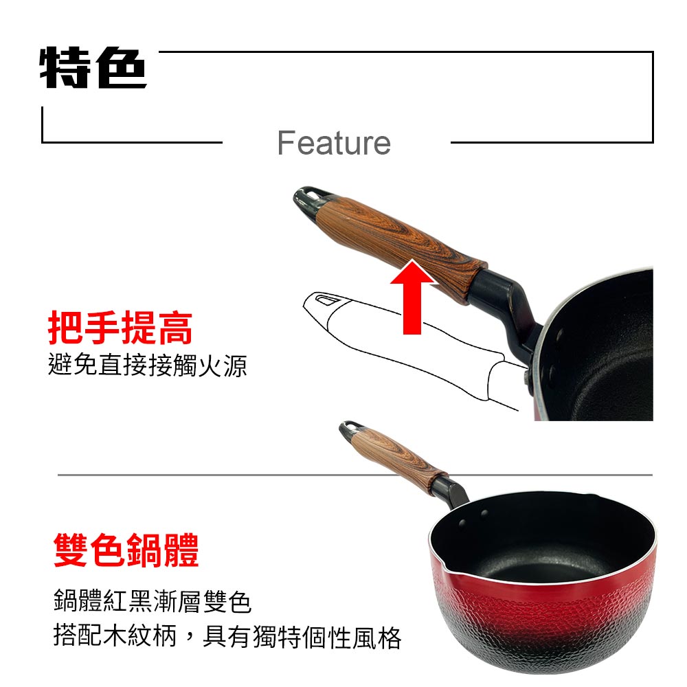 Le idea 樂德兒│PERFECT 理想牌 晶品 不沾 雪平鍋 不沾湯鍋 IH 無蓋