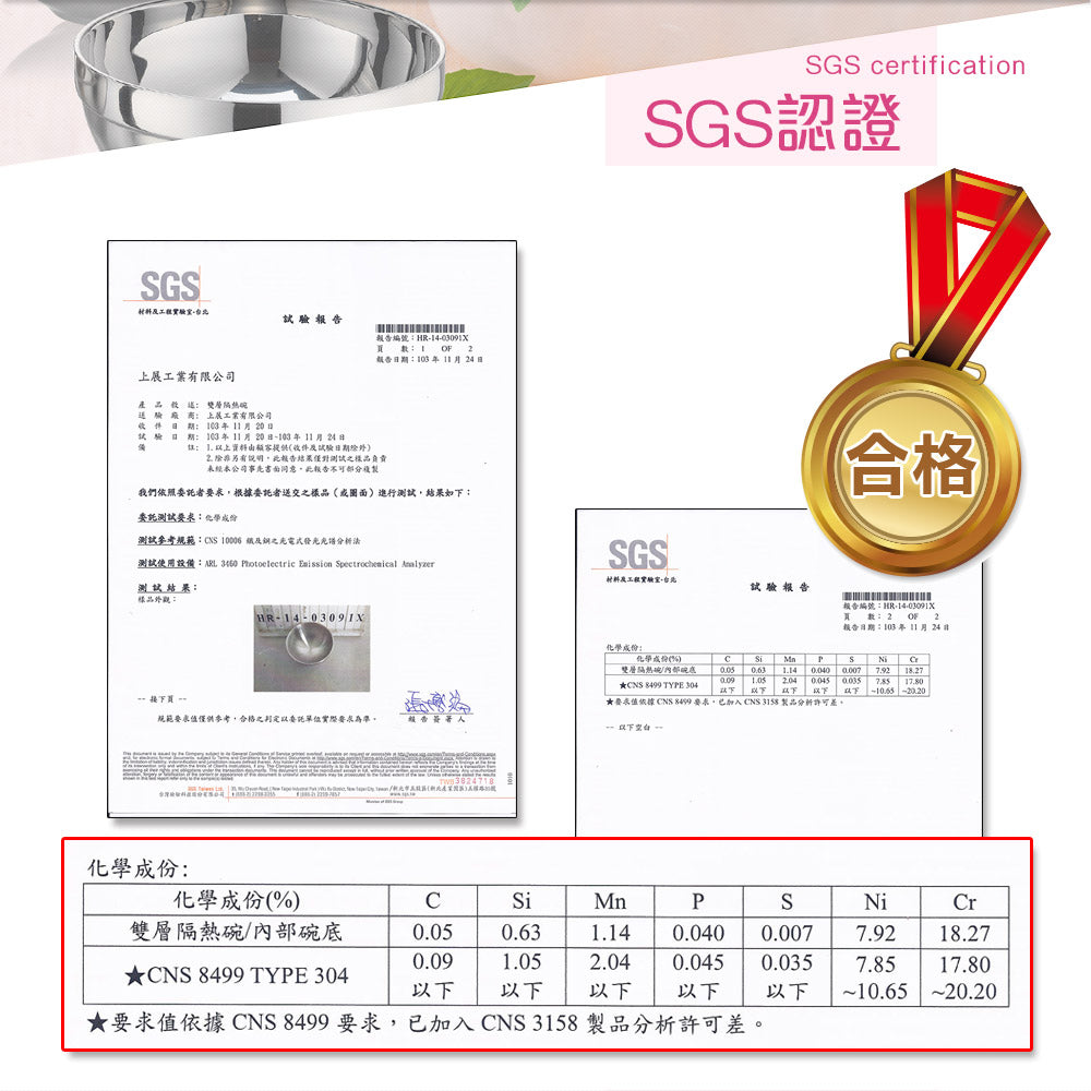 Le idea 樂德兒│PERFECT 理想牌 晶品 304不鏽鋼 雙層碗 隔熱碗 6入組 碗