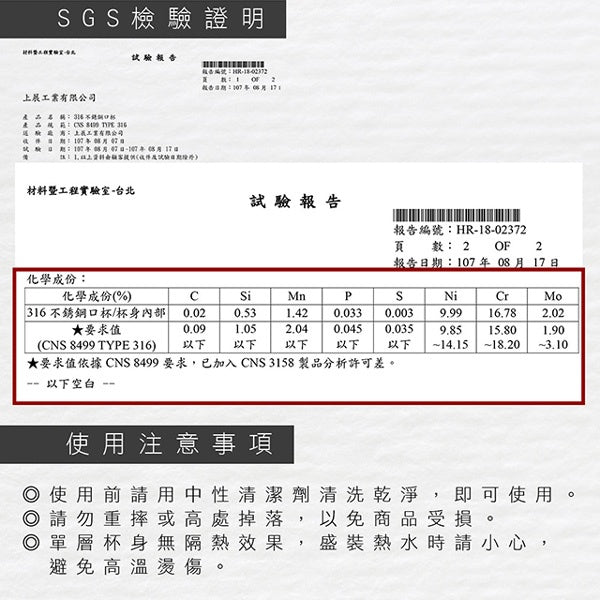 Le idea 樂德兒│PERFECT 理想牌 極緻 316不鏽鋼 口杯 不銹鋼杯 杯子 無蓋 附蓋