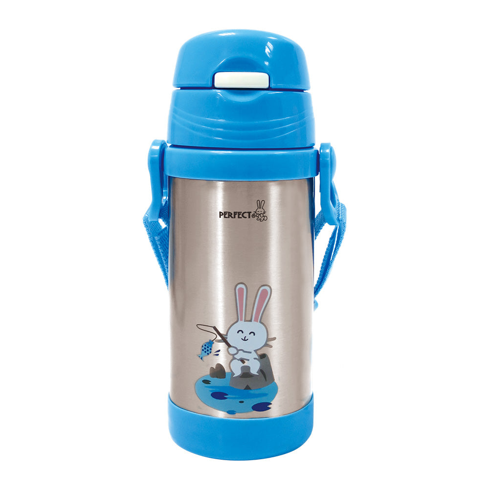 Le idea 樂德兒│PERFECT 理想牌 金緻 316不鏽鋼 學生 真空 保溫杯 背帶兒童吸管杯 彈蓋直飲杯