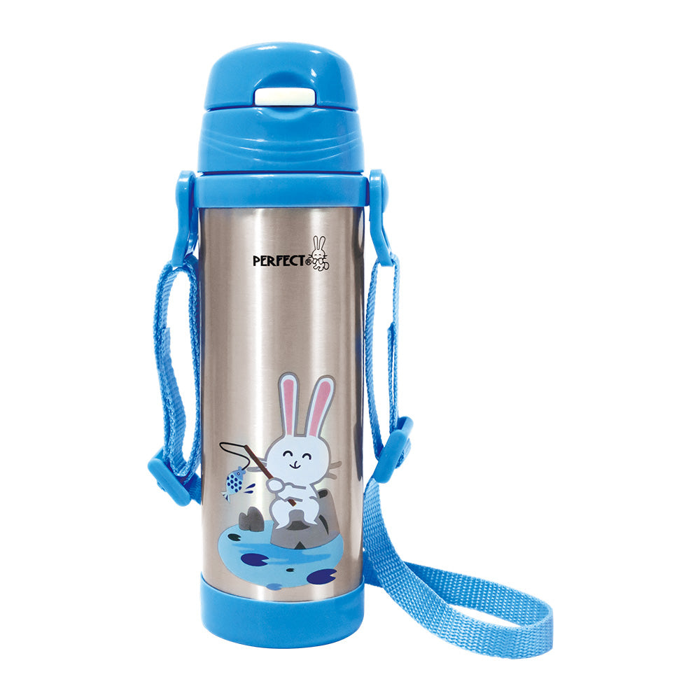 Le idea 樂德兒│PERFECT 理想牌 金緻 316不鏽鋼 學生 真空 保溫杯 背帶兒童吸管杯 彈蓋直飲杯