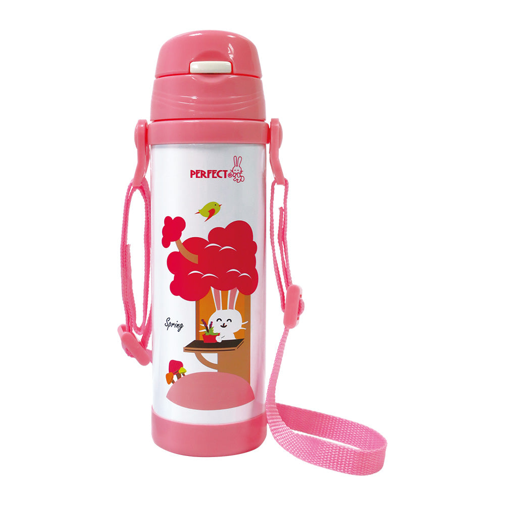 Le idea 樂德兒│PERFECT 理想牌 金緻 316不鏽鋼 學生 真空 保溫杯 背帶兒童吸管杯 彈蓋直飲杯