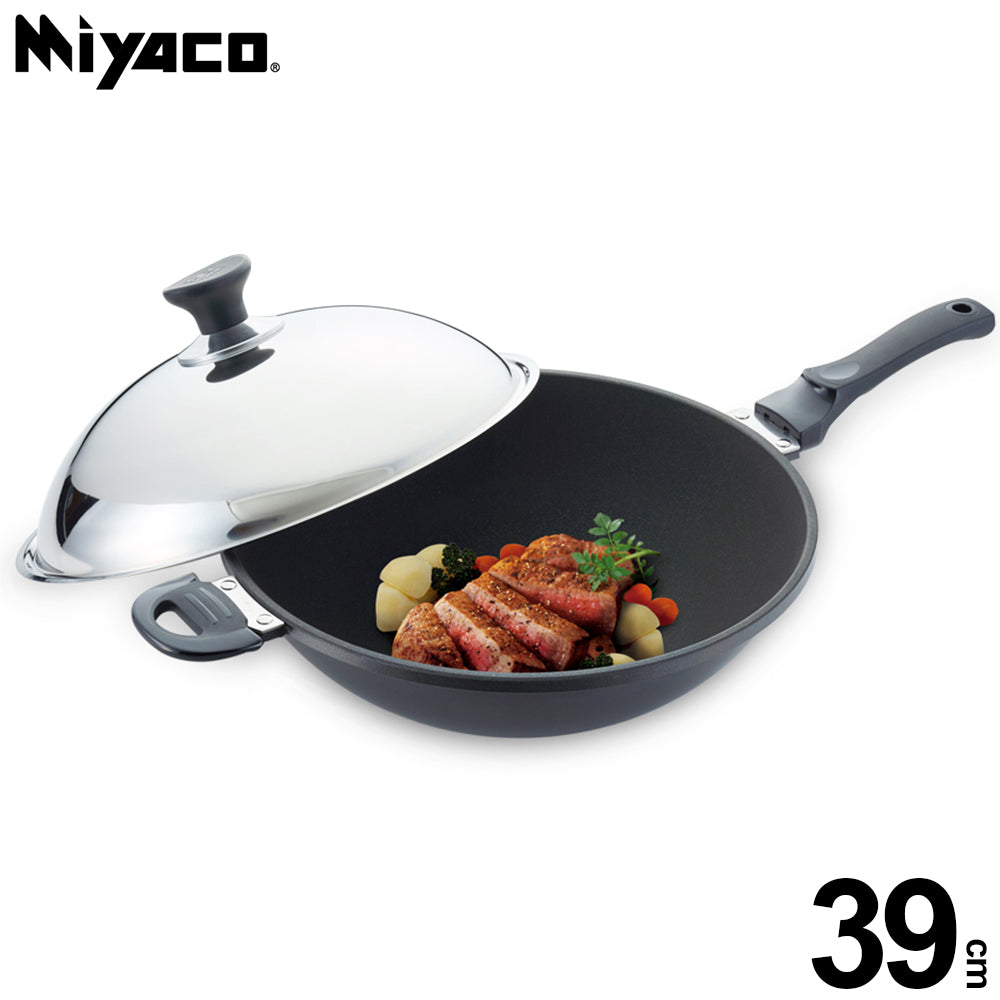 Le idea 樂德兒│Miyaco米雅可 遠紅外線 陶瓷 不沾炒鍋 可用鐵鏟 附蓋