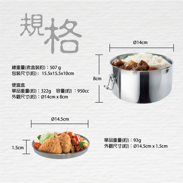 Le idea 樂德兒│PERFEC 理想牌 金緻 316不鏽鋼 隔熱 圓形 便當盒 餐盒 午餐盒